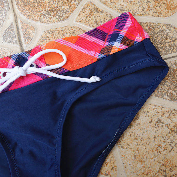 Bikini quần bơi nữ quần bơi đáy quần màu xanh hải quân bikini dưới đáy bikini ao tam dep