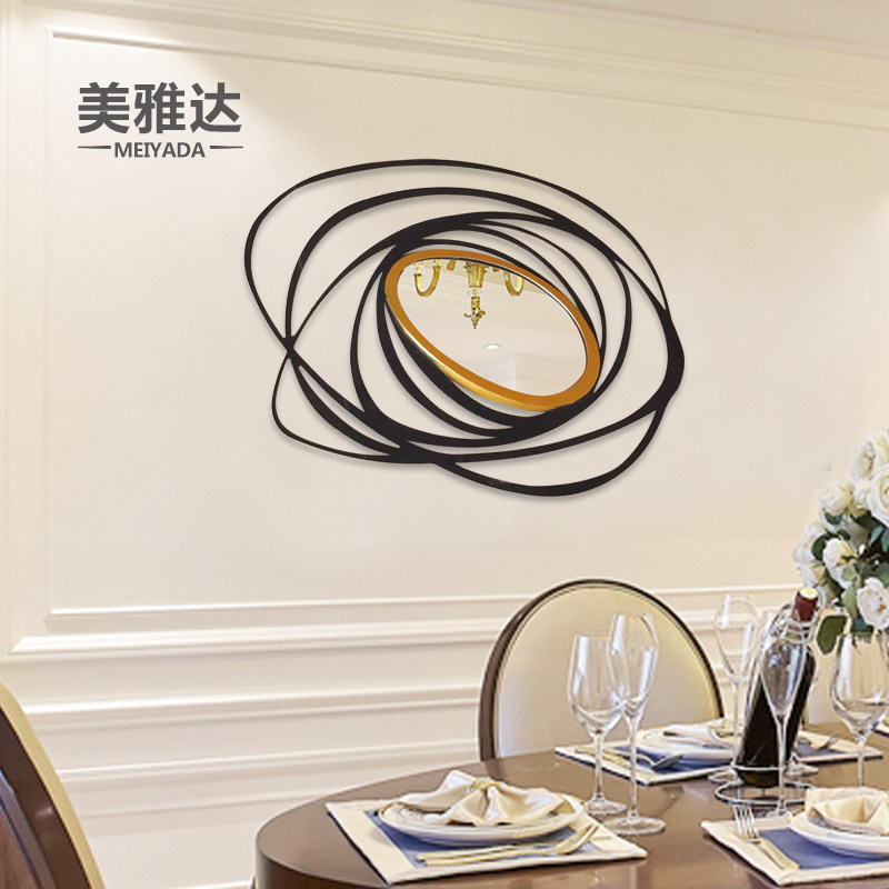 Creative metal wall decoration restaurant hotel club entrance background wall blocking sunglasses iron jewelry pendant