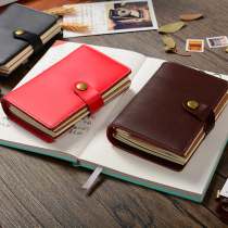 a7 notebook small book portable portable small pocket book high-grade cowhide leather leather noodle notebook simple ins style art exquisite travel hand book college student record diary