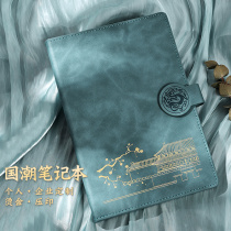 Retro Chinese style Forbidden City Cultural Creation a5 Notebook gift box set Enterprise cover can be printed logo customized business office meeting work high-end national tide notepad court culture gift book