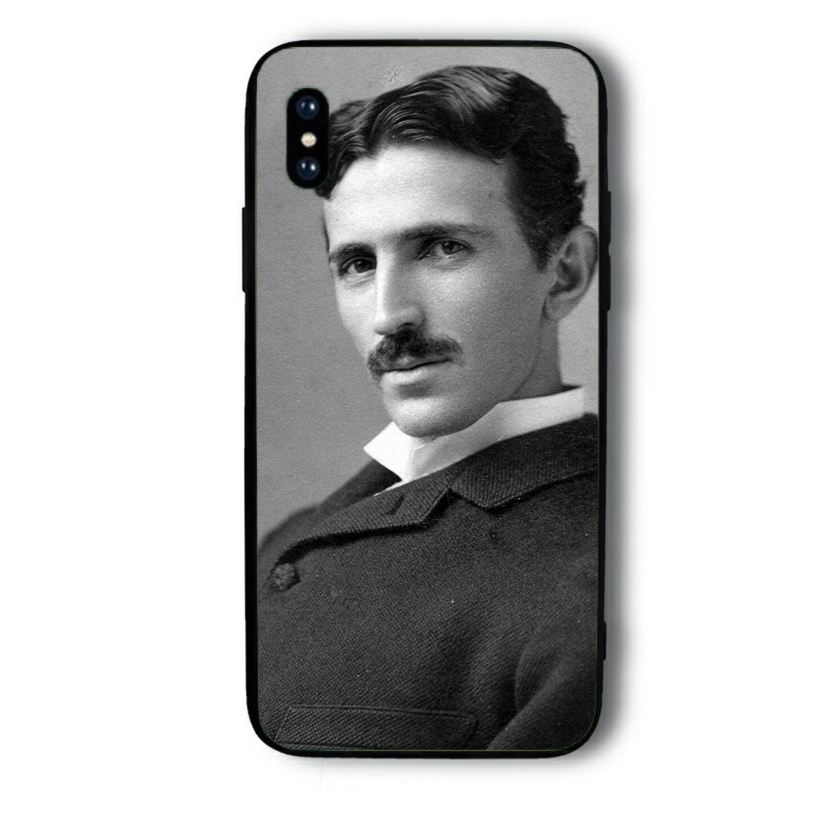 Nikola Tesla mobile phone case historical celebrity electrical portrait for Huawei iPhone13ProMax