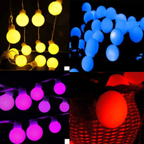 LED lantern flashing light string light round ball Christmas decorative light festive waterproof light string large bulb 5cm oversized bulb