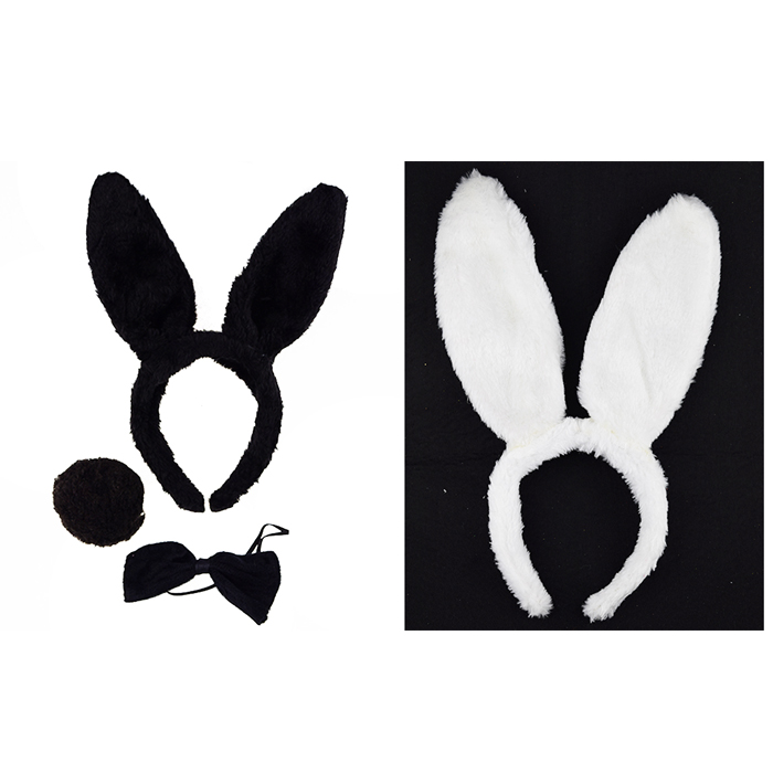 June 1 Halloween Children's Day Adult Rabbit ears hair band set Rabbit hair band hair clip Hair jewelry Bunny girl