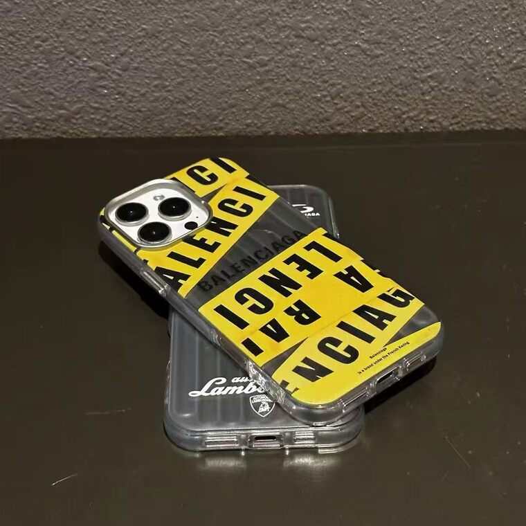 Yellow Tape BALE ENCIAGA Lamborghini Streetwear iPhone Case