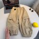 French-Style Boys' Korean-Style Cargo Pants, New Spring Model, Children's Pure Cotton Long Pants, Baby Spring and Autumn Stylish Casual Pants
