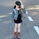 French-Style Girls' Spring Denim Jacket New Model for Older Children, Korean Version, Trendy Spring and Autumn Children's Fashionable Top