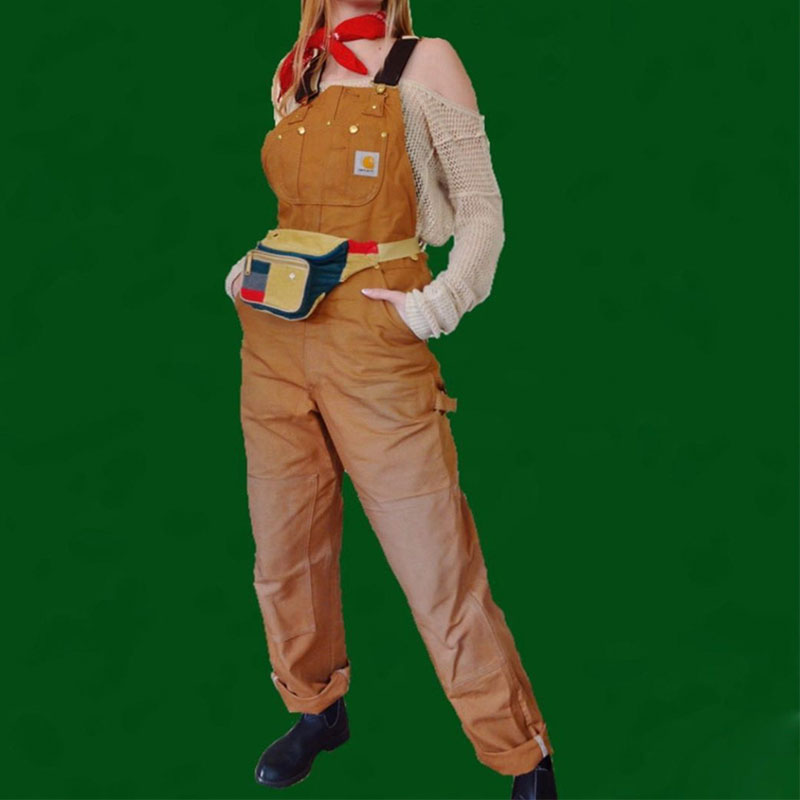 Bumbag Corduroy Vintage color fanny pack Shamoo Deluxe stitching design Skateboard street spot