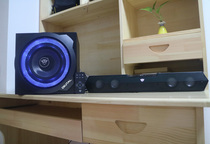 Active outlet 6 5 overweight subwoofer 2 1 channel Echo Wall long strip speaker computer multimedia audio Wood