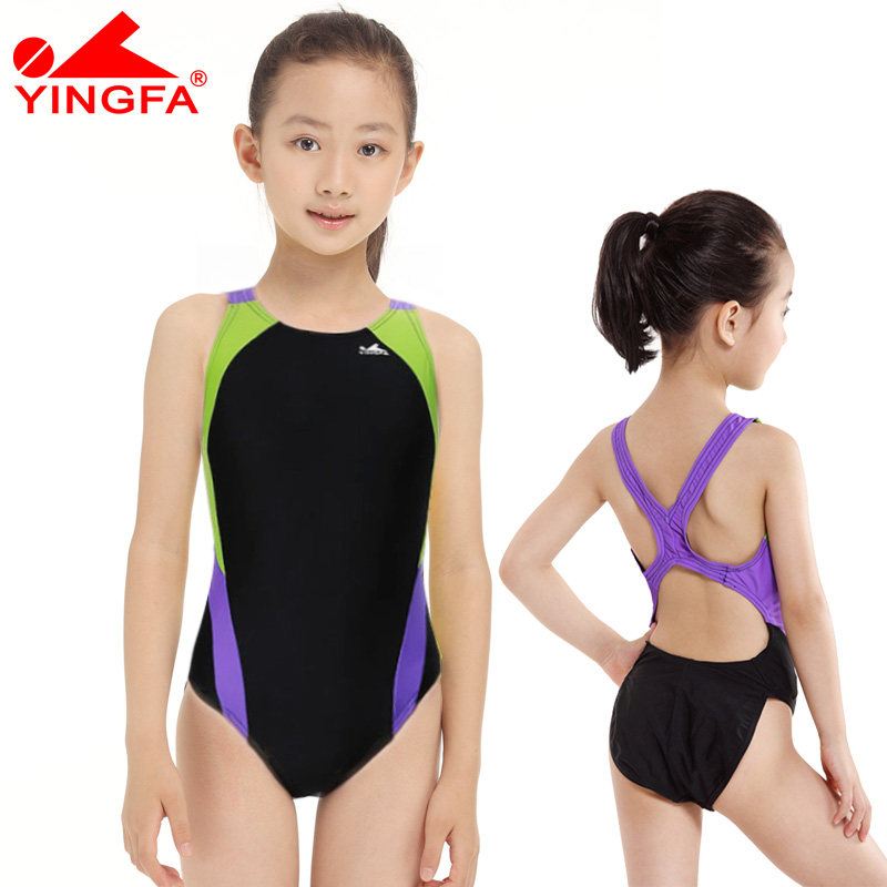 Yingfa Children's Swimsuit Competition Conjoined Triangle Triangle Swimsuit Development Girl Swimsuit Swimming Training Recommendation