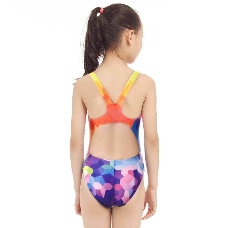 Yingfa children's one-piece swimsuit training competition racing children's swimsuit digital printing swimsuit children's swimsuit