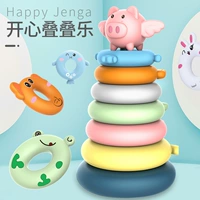 Дженга для младенца, игрушка, башенка, колечки, раннее развитие, 1-3 лет, учит балансу