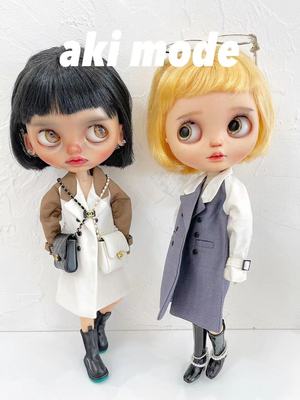 taobao agent Akimode new product BLYTHE small cloth BJD Barbie PPFR baby jacket daisy color trench coat