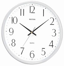 Lisheng RHYTHM wall clock modern simple mute sweep second quartz wall watch living room bedroom round clock CMG817