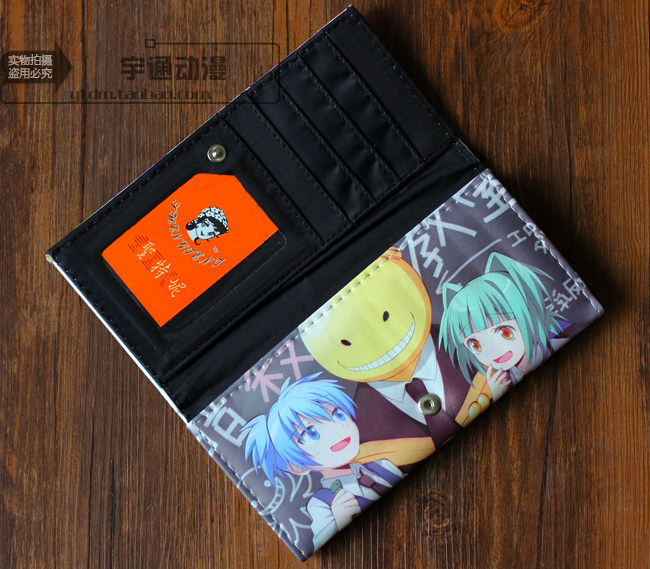 Anime Wallet Assassination Classroom Killing Teacher Chaotian Yi Chi Yuye Wallet Anime Fashion Long Wallet