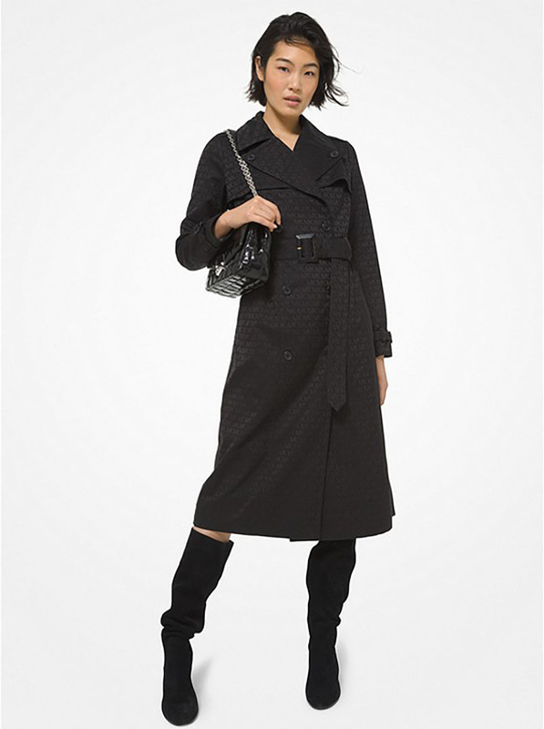 Mk Value-For-Money Canadian Style Trench Coat with Logo Pattern, Timeless Style, Spring Season, One Piece Each in XL and L Sizes Mk Value-For-Money Canadian Style Trench Coat with Logo Pattern, Timeless Style, Spring Season, One Piece Each in XL and L Sizes