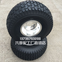 Cutting Grass Machine Tire 15X6 00-6 Sweeper Tires 6 Inch Aluminum Alloy Hub 3 Holes Four Wheels Scooter Wheels