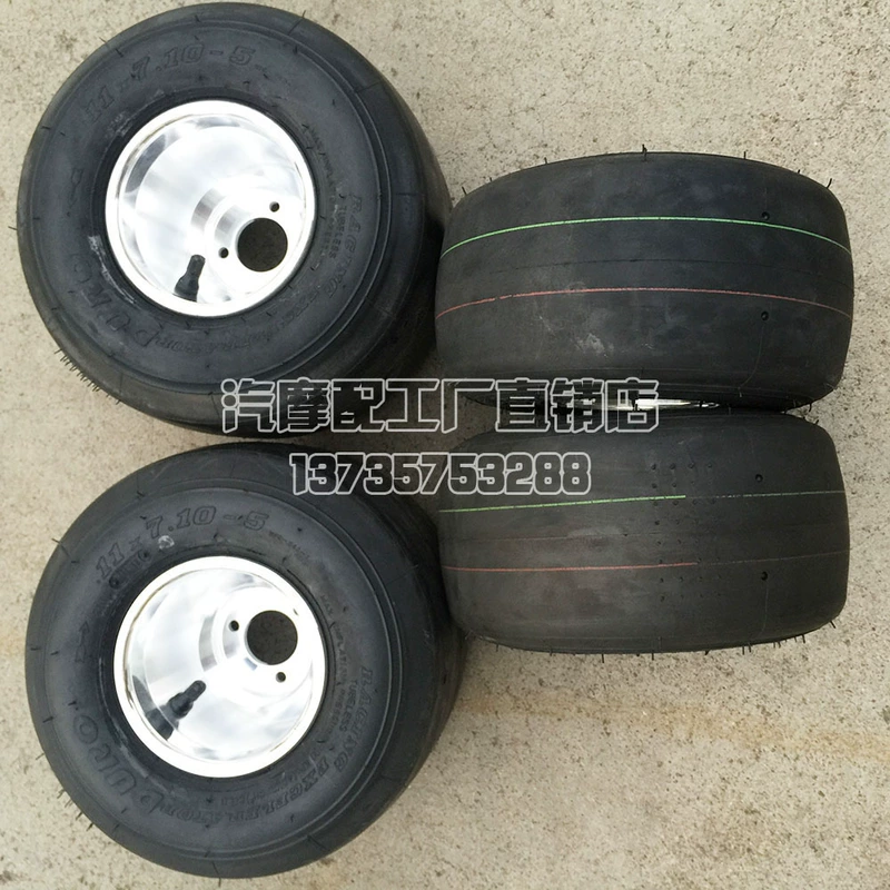 Racing kart lốp bánh xe trung tâm phía trước 10 * 4.50-5 sau khi lốp trôi trơn 11X7.10-5 - Lốp xe máy