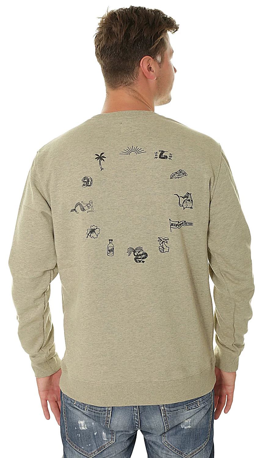[RipCurl卫衣Iconic Crew Fleece Sweatshirt 澳洲冲浪品牌]