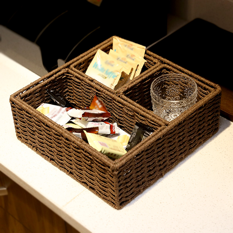 Nordic Woven Containing Box Suit Containing Basket Containing Basket Family Miscellaneous Finishing Storage Containing Snacks containing baskets