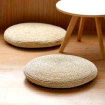 Grass-woven and breathable cool bushel cushion thickened with a beaver meditation cushion yoga mat yoga mat tatami floating window cushion round cushion