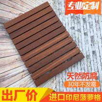 Indonesian Pinewood Embalming Wood Waterproof Shower Room Floor Bathroom Slip Mat Solid Wood Ground Mat Sauna Room Pedal