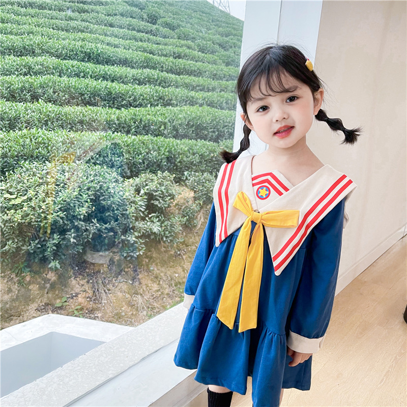 Girls Sailor Moon Dresses Spring and Autumn Female Treasures Korean Version Baby Western Style Young Children's Clothing Princess Tide