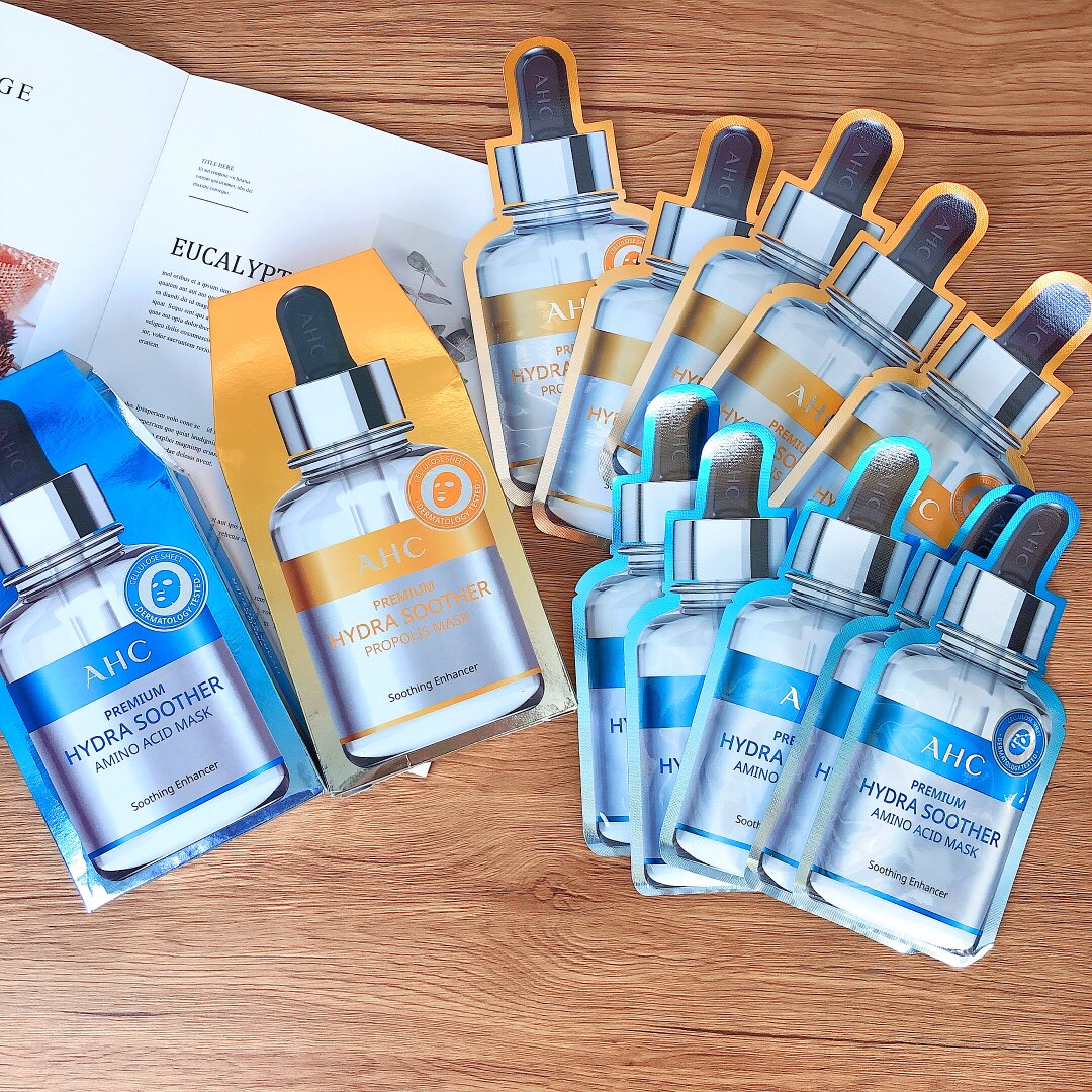 South Korea AHC 3rd generation mask high concentration B5 vitriolic vitriolic moisturizing moisturizing soothing bright white skin