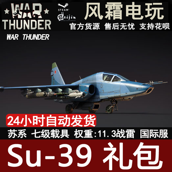 War Thunder Su39 White Face Bear Gift Pack Attack Aircraft Frost