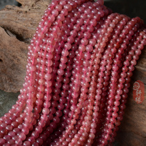 Russia imported natural strawberry loose beads boutique rose crystal loose beads DIY string jewelry materials