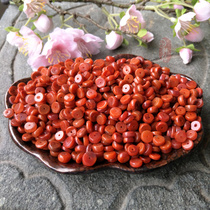 Natural south red agate spacer gasket spacer beads South red spacer loose beads Semi-finished DIY bracelet necklace accessories