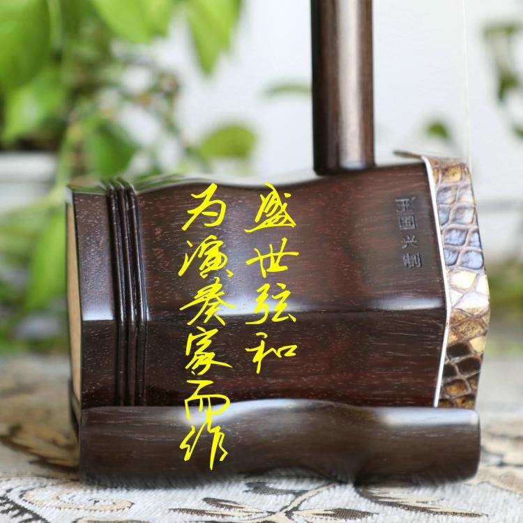 王國興親製明清舊料老紅木二胡專業演奏用六角形二胡適用舞臺演奏