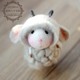 Wool feel poke needle feel handmade diy backpack mouse hamster pendant material package set