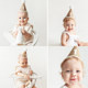 Ins Nordic linen linen birthday hat baby one-year-old hundred days party hat funny photo props small pointed hat