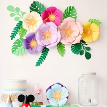 ins birthday festival dress up paper flower three-dimensional cardboard background wall atmosphere decoration flower 30cm