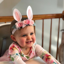 Easter ins rabbit ears hairband Baby photo props Birthday party decoration baby year-old hat