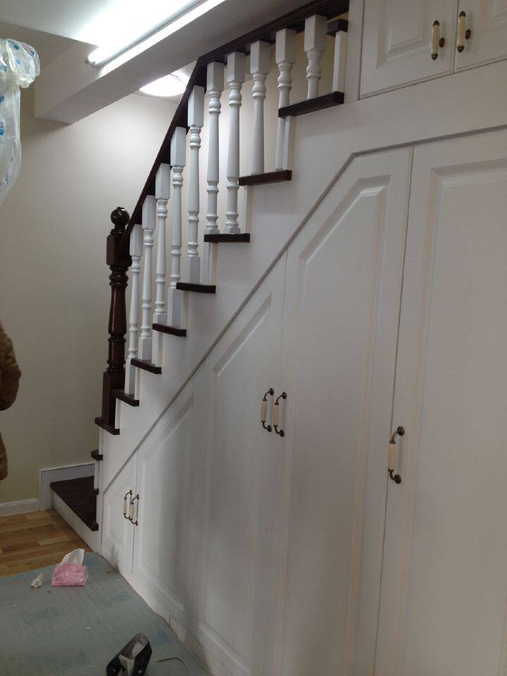 Лестница 钢木旋转楼梯，实木踏板室内阁楼钢梯 扶手护栏免费测量设计定制 BBK stairs