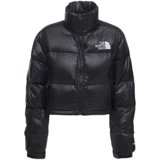 The north face, черный короткий пуховик