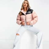 The north face, черный короткий пуховик