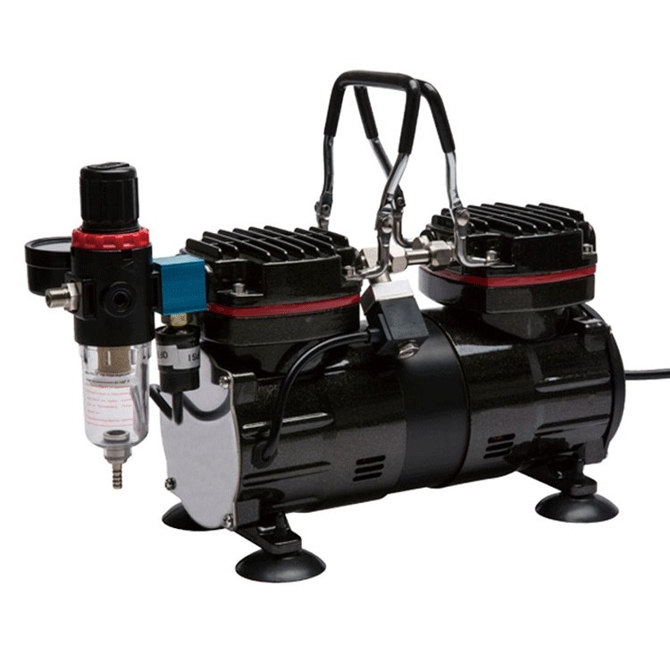 TC-90 double-cylinder micro air compressor full copper core motor portable air compressor air compressor double-cylinder air pump