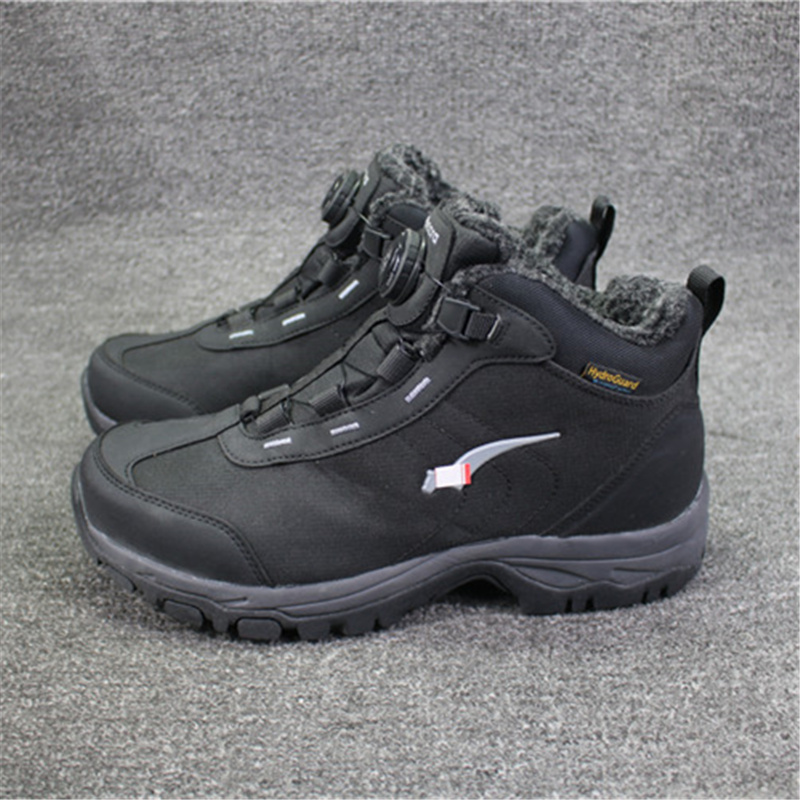 Foreign Trade Original Single Winter Style Add Cotton Warm Wire Knob Outdoor Hiking Shoes Waterproof Mountaineering Shoes Nail Bottom Rock Climbing Shoes