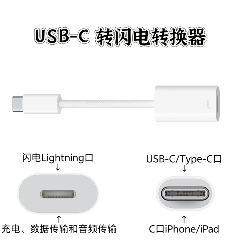 Suitable for Apple Usb-C to Lightning Converter Cable A2868 iPhone iPad Original