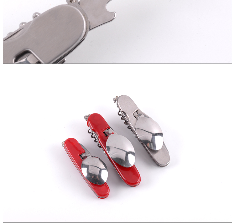 Dụng cụ đa năng ngoài trời đa năng dao thép không gỉ dao với thìa dao saber gấp dao lớn - Công cụ Knift / công cụ đa mục đích kim đa năng