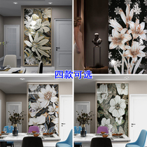 BLACK AND WHITE GREY GLASS ICE JADE MOSAIC WALL STICKER BACKGROUND WALL CUT PAINTING TILE DECORATION PAINTING ART MURAL LIVING ROOM XUAN GUAN