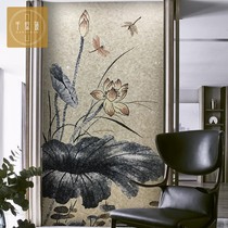 TV Wall Puzzle Marble Natural Stone Mosaic Background Wall Decoration Painting Wall Sticker Tile Building Material New Chinese