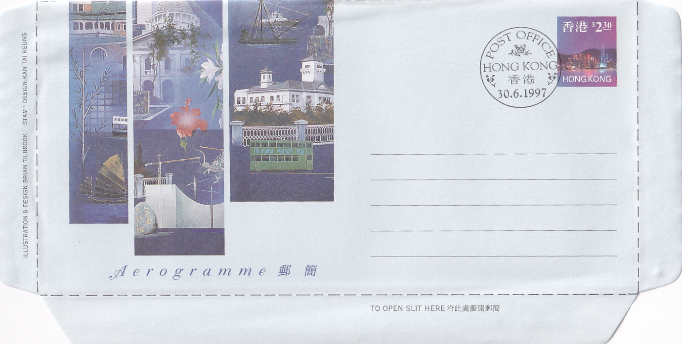 Hong Kong 1997 Return to Memorial 6 30 postmark PostDay First Day Cover 7 1 Return to First Day postmark Post-Taobao