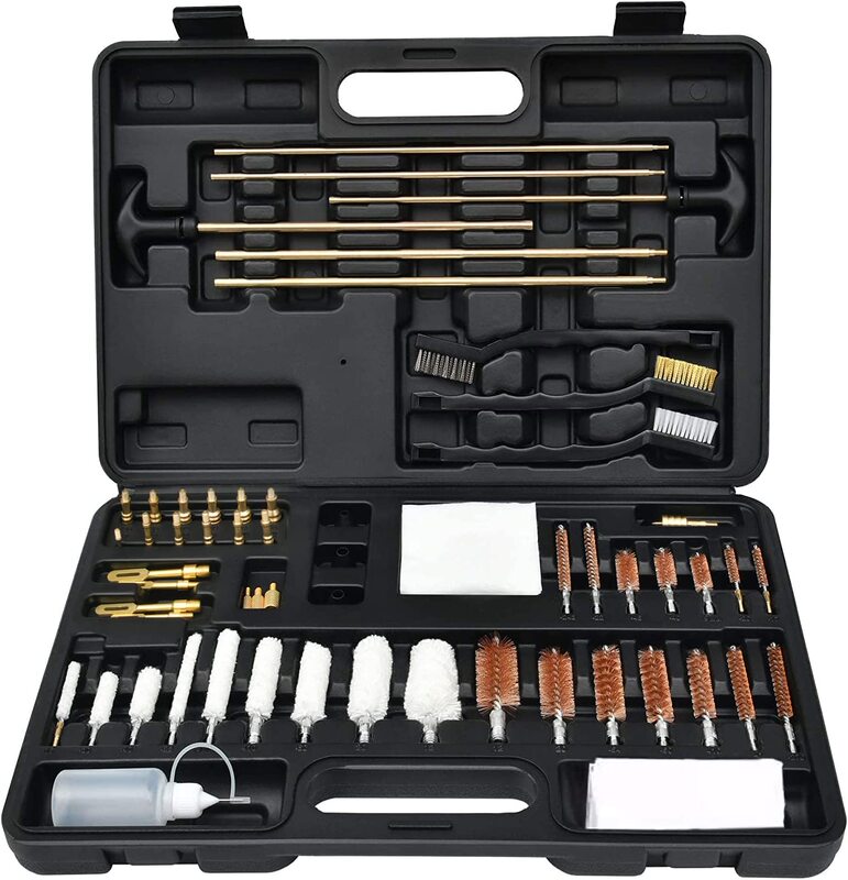 Gun Cleaning Kit Hunting 62-Piece Set for Cleaning Copper Pipes, Cotton Brushes, Wire Brushes, Cleaning Brushes, Tube Brushes