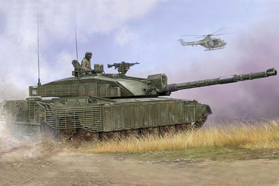 Fame Model Trumpeter Military Model 01522 British Challenger 2 main battle tank with fence