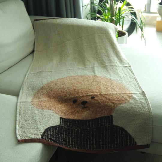 Pure cotton gauze bath towel cute cartoon multifunctional blanket summer blanket sofa towel car blanket 80*160cm