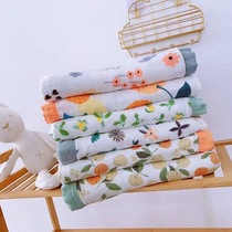 Bamboo fiber towel quilted cotton gauze thin blanket children summer cotton breathable cover blanket summer single air conditioning blanket