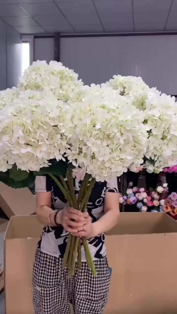 Ortensia artificiale Real Touch ortensia fiori ortensia di seta per la decorazio